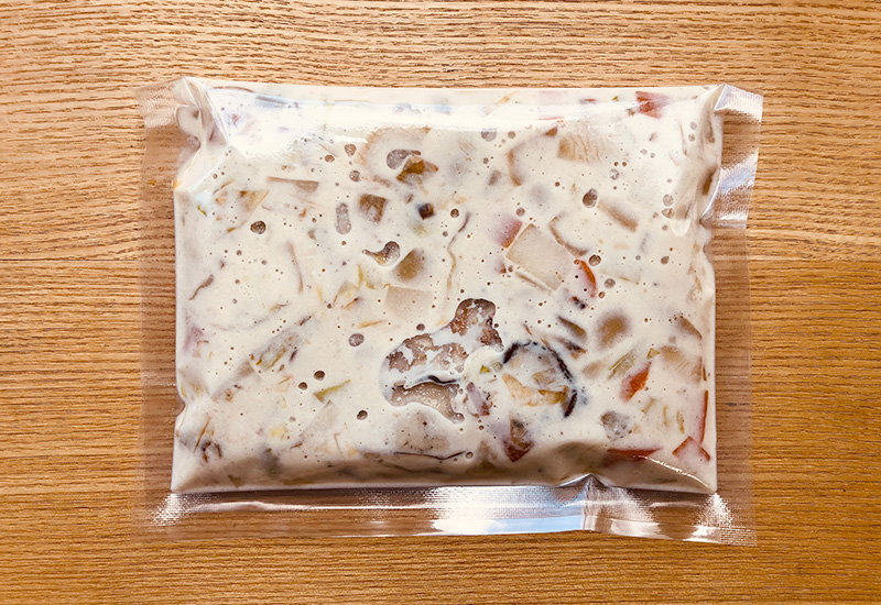 牡蠣のクラムチャウダー