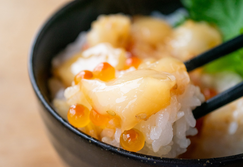 甘海老・帆立・いくら丼