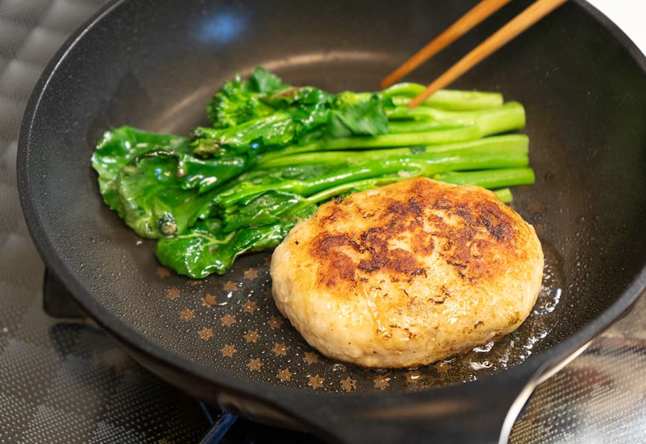 海老ハンバーグふきのとう味噌