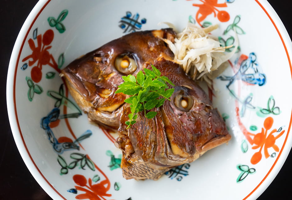 天然真鯛かぶと煮