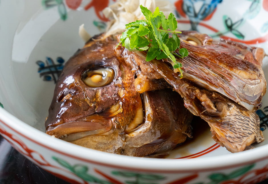 天然真鯛かぶと煮