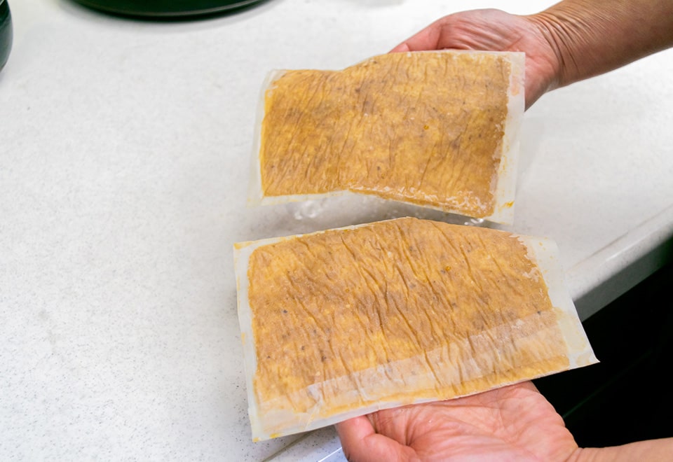 甘辛味噌漬け油揚げ