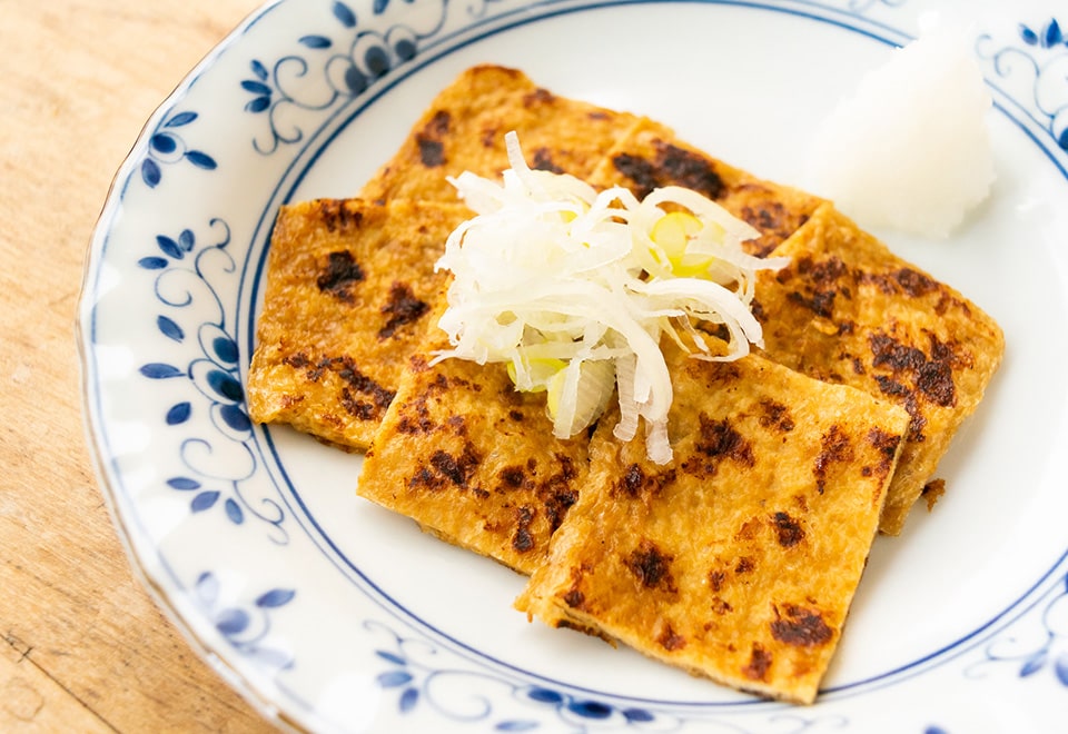甘辛味噌漬け油揚げ