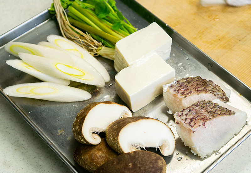 真鯛小鍋仕立て