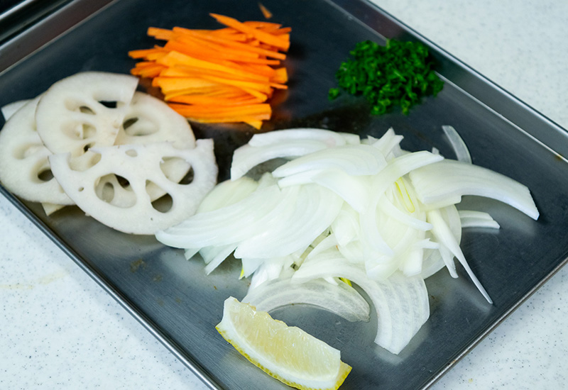 鶏竜田甘酢かけ