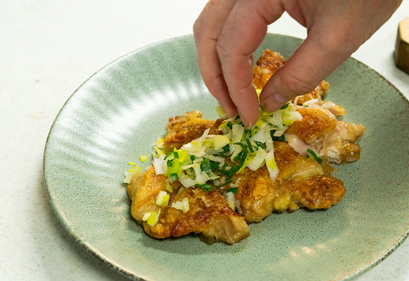 鶏竜田甘酢かけ