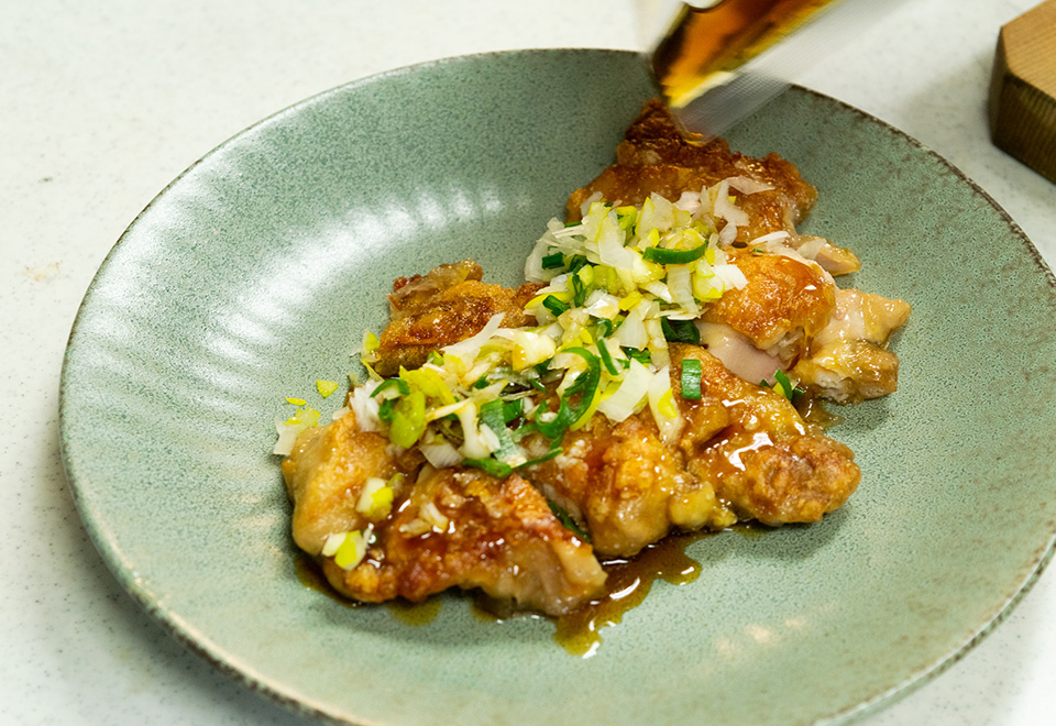 鶏竜田甘酢かけ