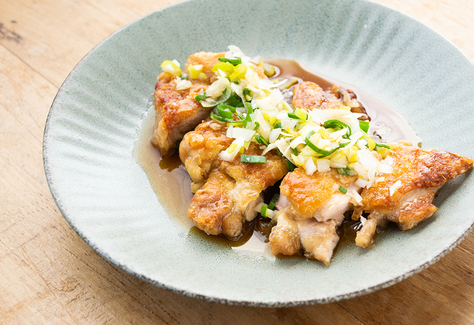 鶏竜田甘酢かけ