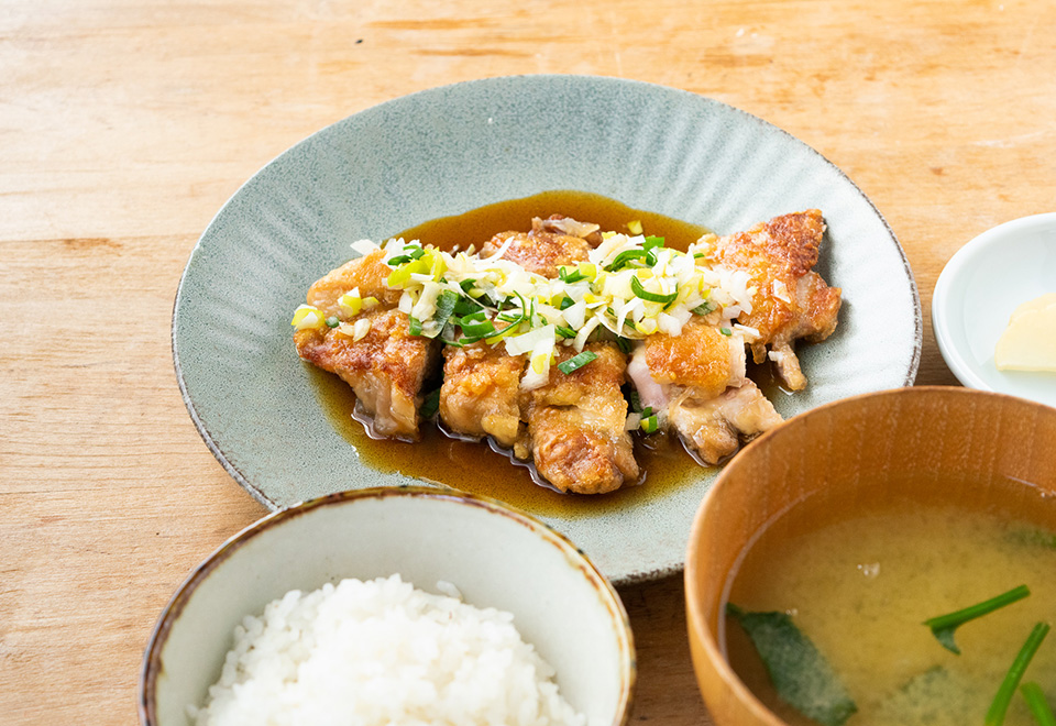 鶏竜田甘酢かけ
