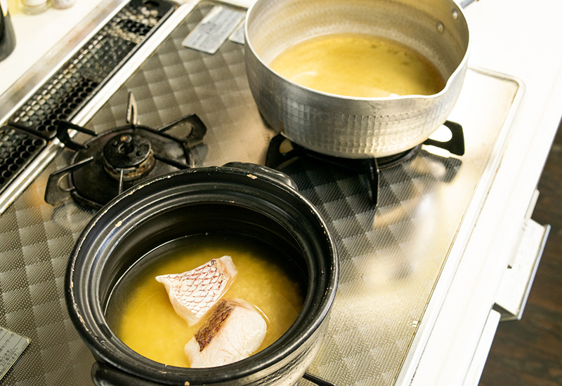 真鯛小鍋仕立て