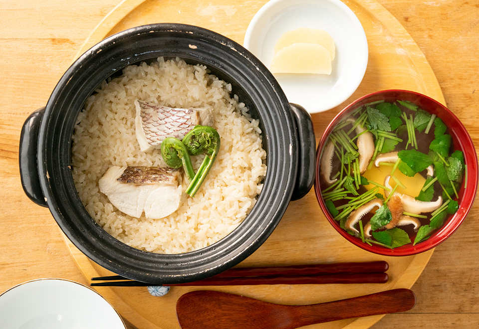 真鯛小鍋仕立て