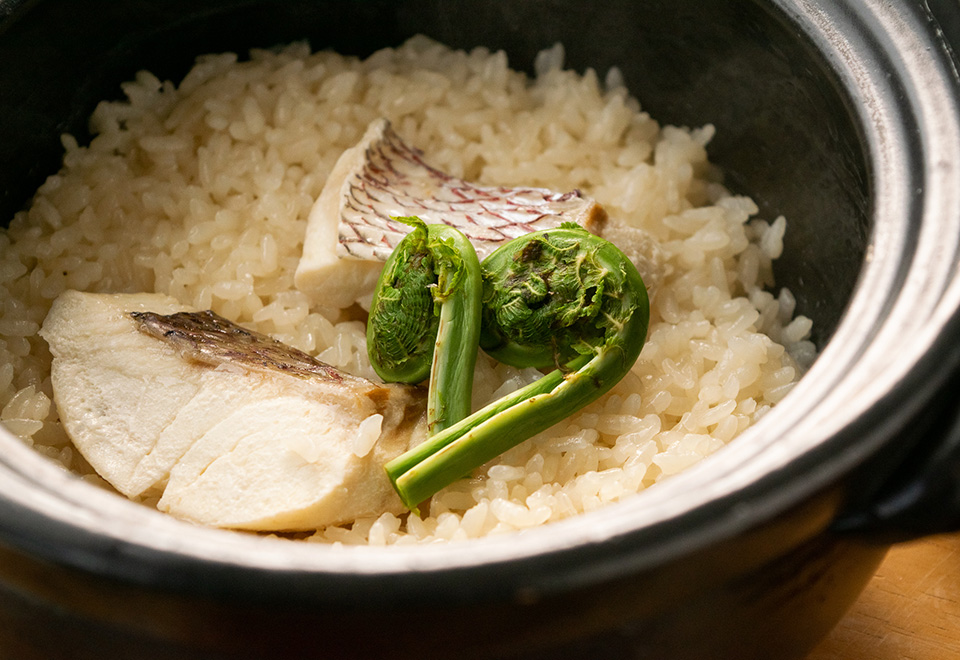 真鯛小鍋仕立て