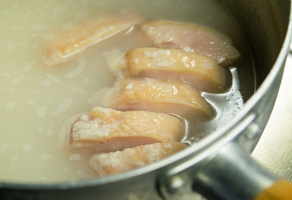 鶏の麹蒸し