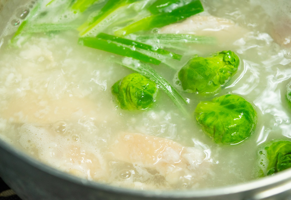 鶏の麹蒸し