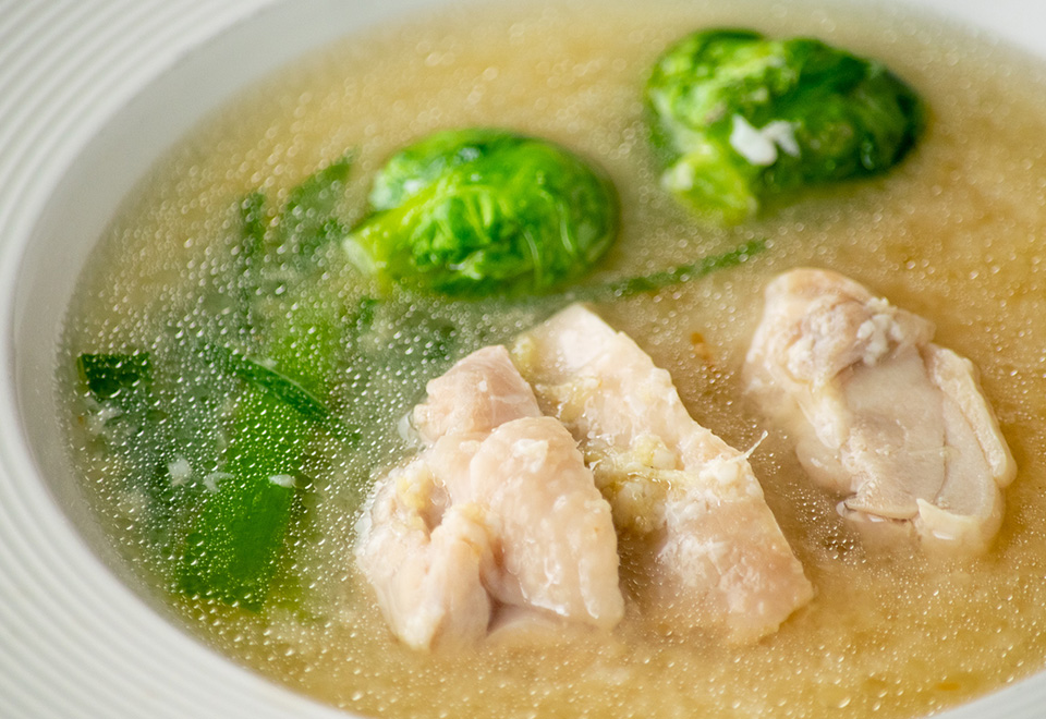 鶏の麹蒸し
