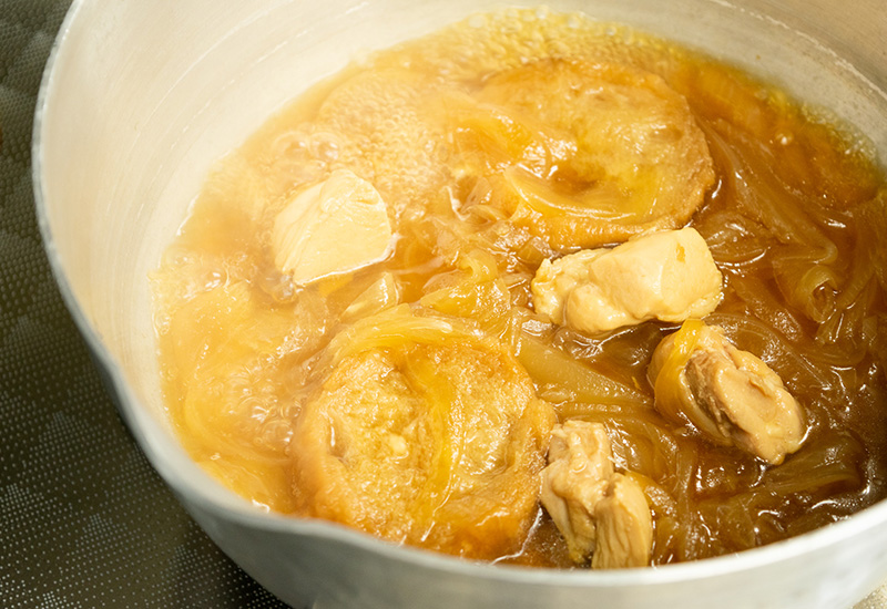 油麩入り親子丼