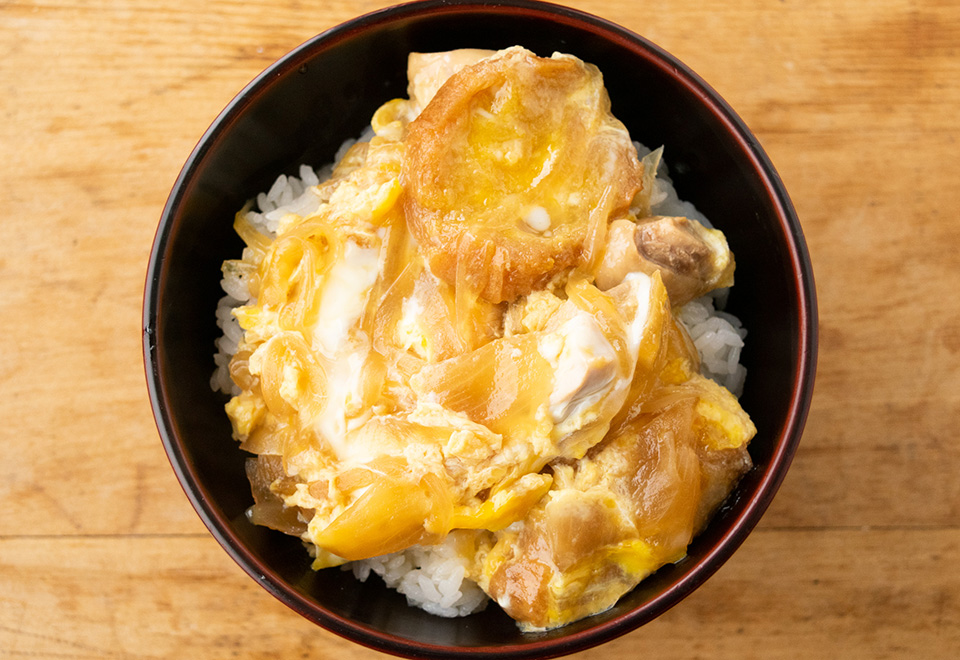 油麩入り親子丼