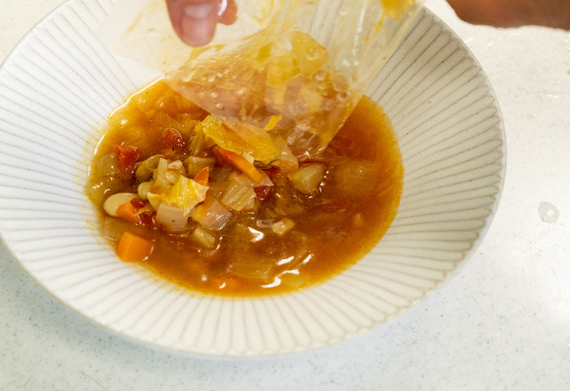 和だしのミネストローネスープ