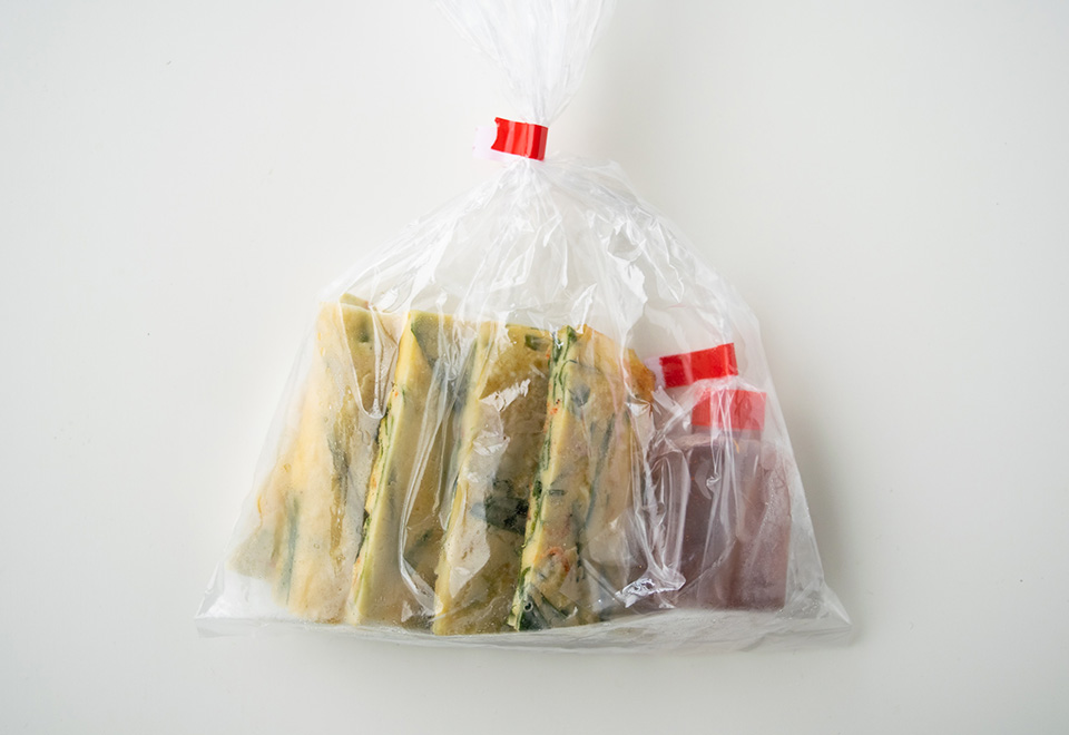 三陸産あみ海老とニラのチジミ