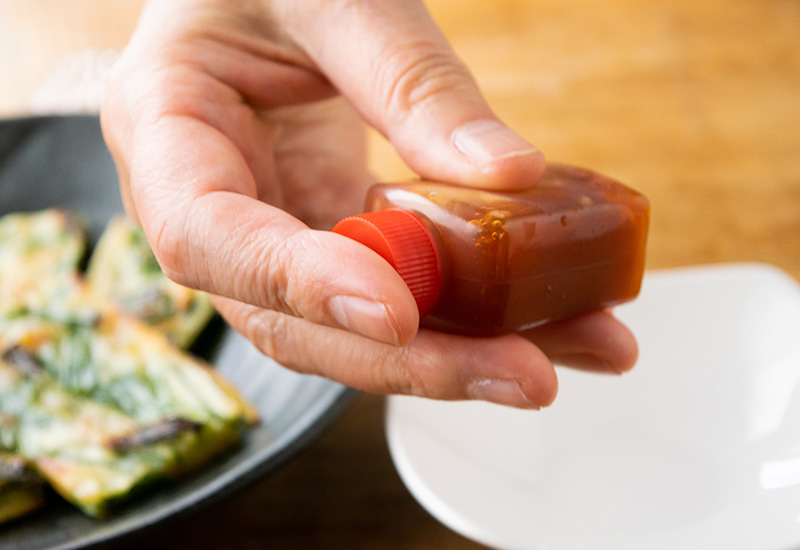三陸産あみ海老とニラのチジミ