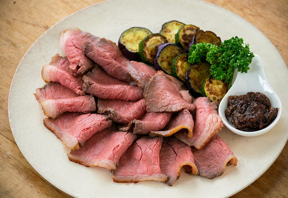 国産牛　ローストビーフ　三升漬けソース