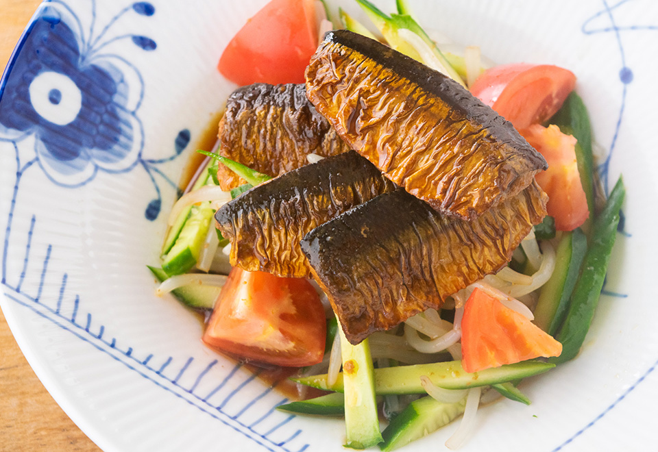 焼きさんま　たっぷり中華甘酢たれ