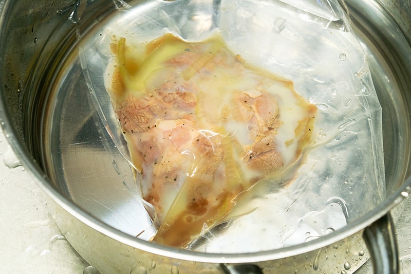 野田鴨と米油のコンフィ