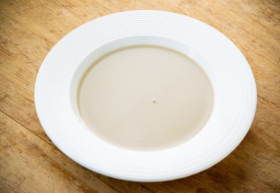 舟形マッシュルームのポタージュスープ