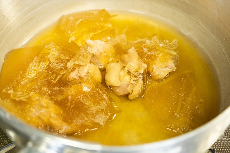 たっぷり生姜の鶏雑炊用スープ