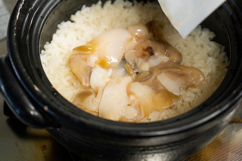 ほっき貝の炊き込みご飯