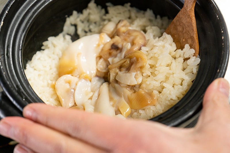ほっき貝の炊き込みご飯