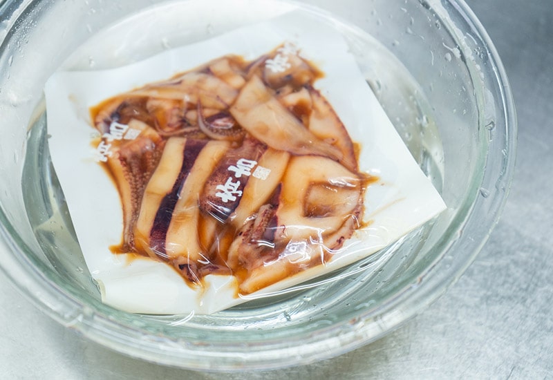 ヤリイカ煮つけ