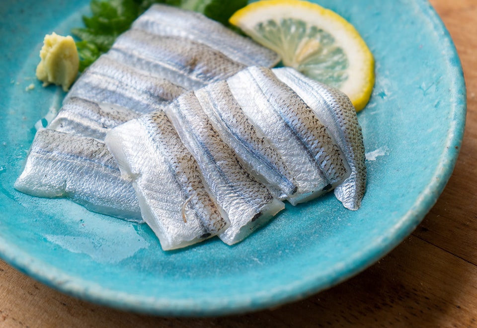 気仙沼産さより 酢あらい