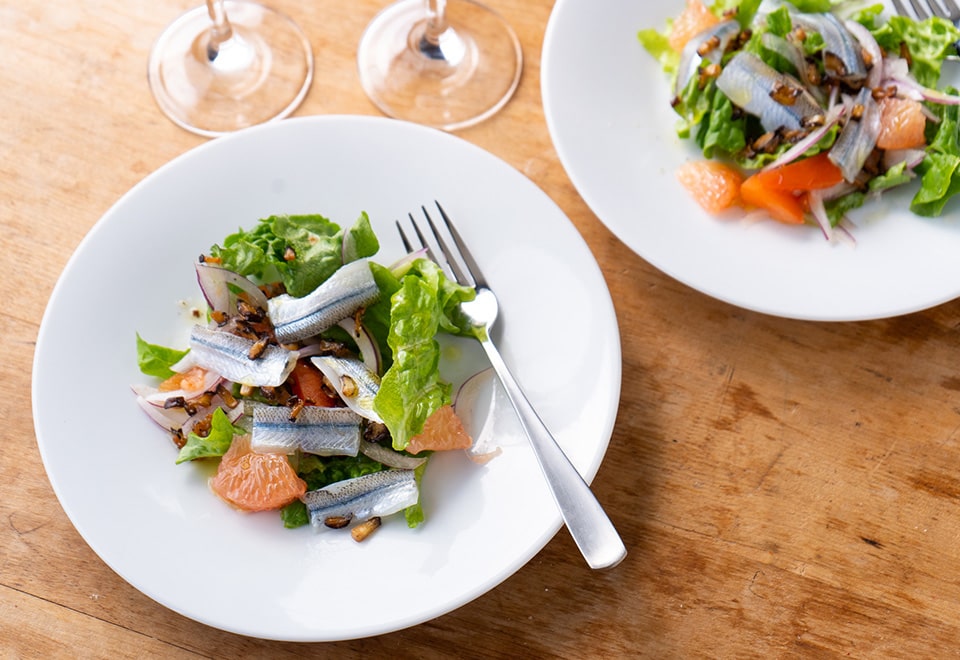 気仙沼産さより 酢あらい