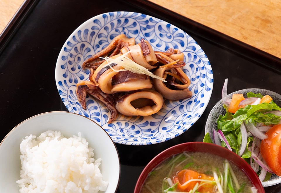 ヤリイカ煮つけ