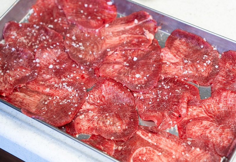 国産牛の牛タン