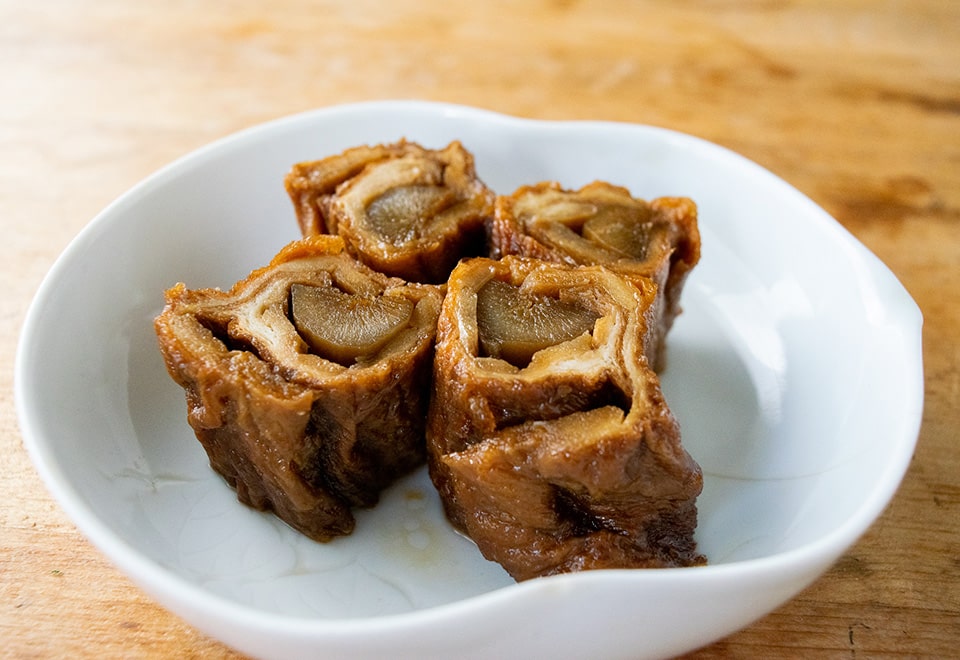 東根六田麩　文四郎麩さんの麩牛蒡巻き