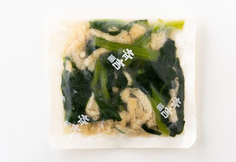 気仙沼ほうれん草と油揚げのお浸し