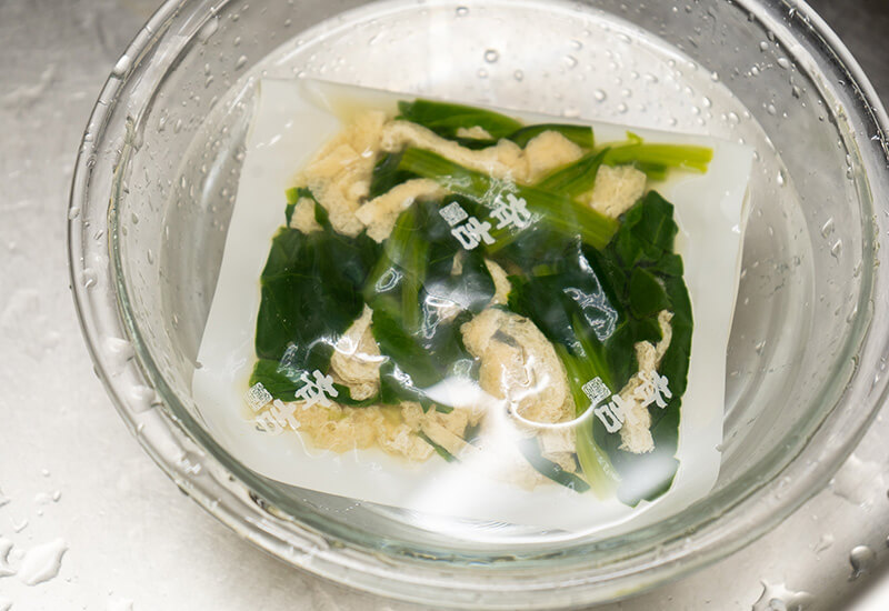 気仙沼ほうれん草と油揚げのお浸し