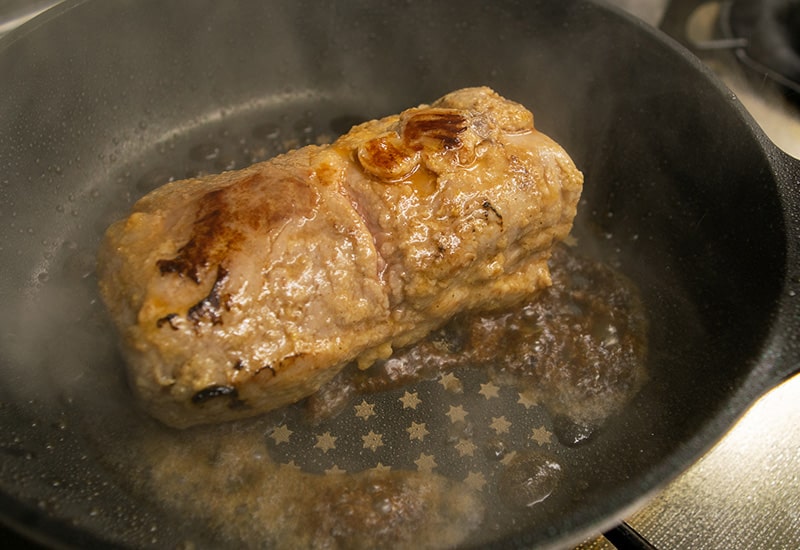 レモン麹漬け豚ひれ肉蒸し