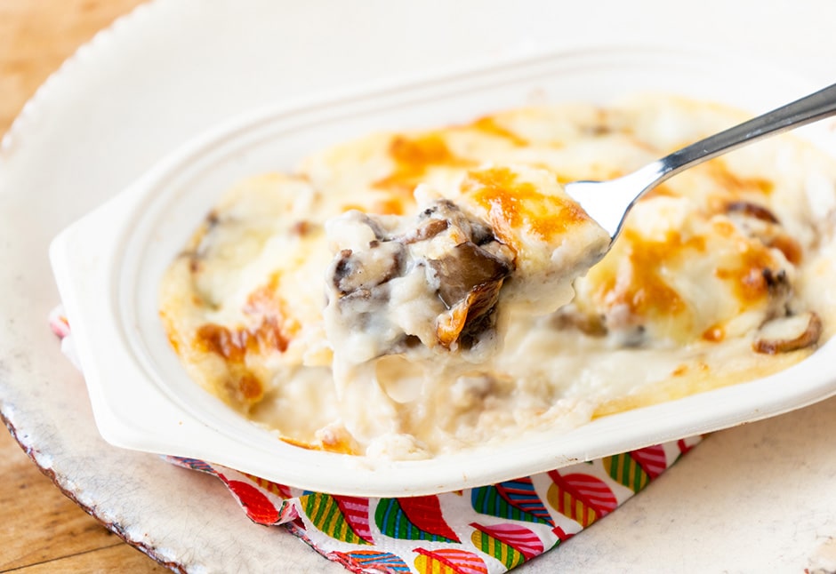 きのこいろいろグラタン