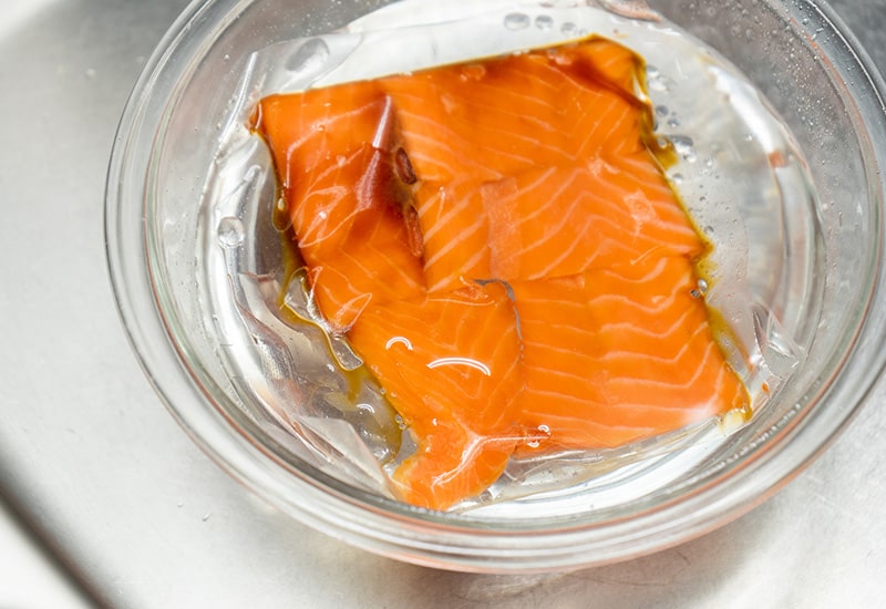 銀鮭ハラミ・生姜醤油切り落とし