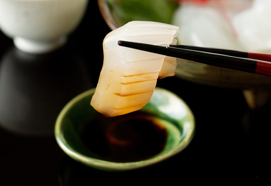 気仙沼あおりイカのお刺身