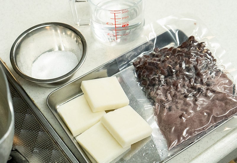 小豆ぜんざいセット