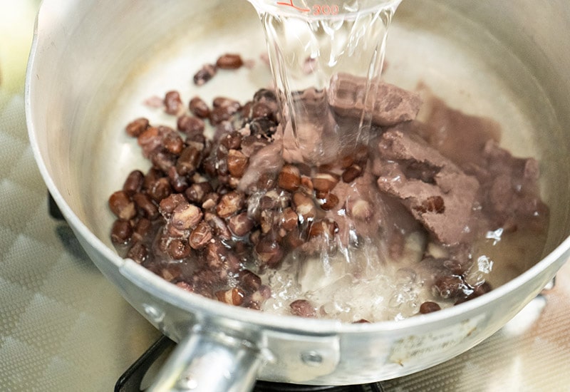 小豆ぜんざいセット