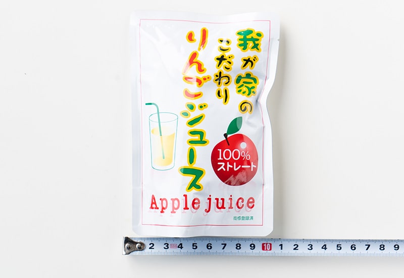 「りんごジュース」（青森矢田さんの葉とらずフジ）