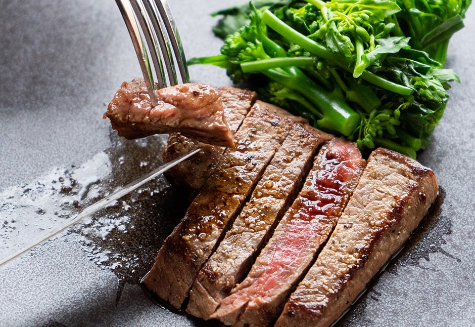 岩手・門崎丑　芯玉（もも肉）ステーキ用