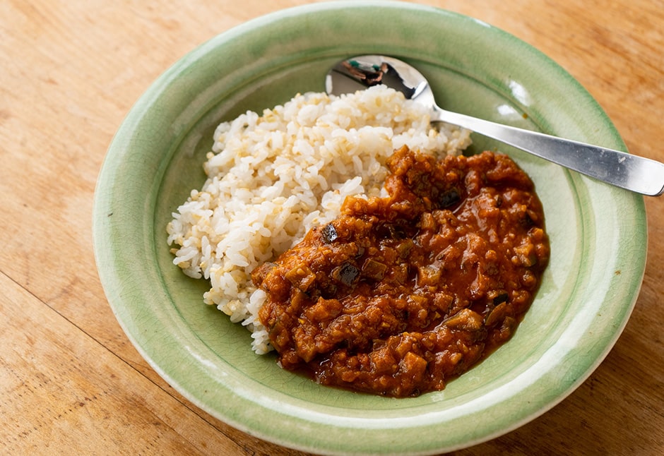 トマトと茄子のカレー