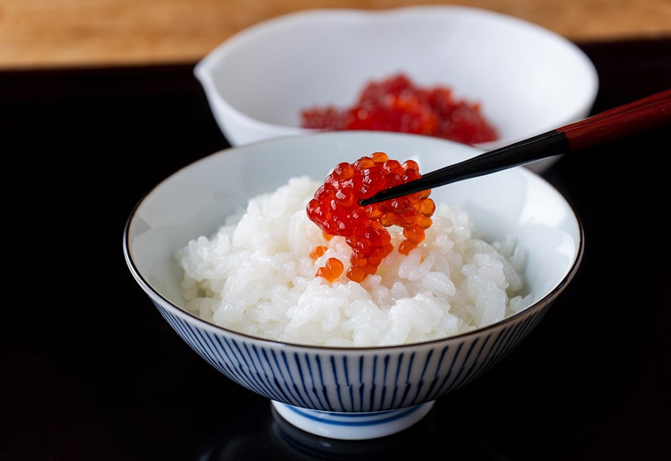 ひとくちの筋子の醤油漬け