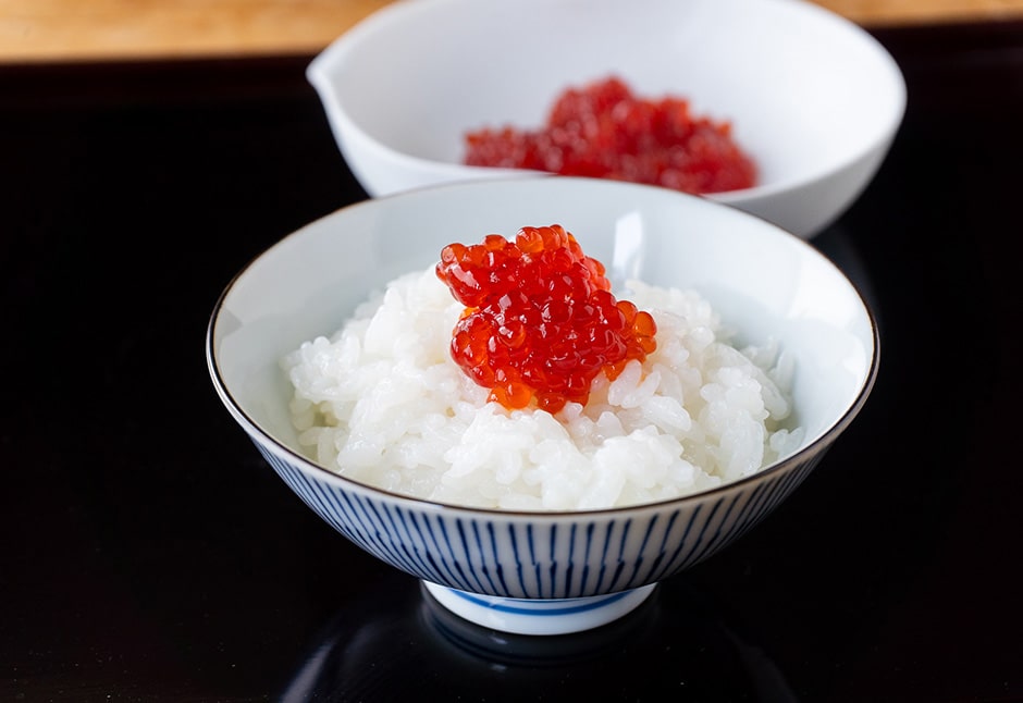 ひとくちの筋子の醤油漬け